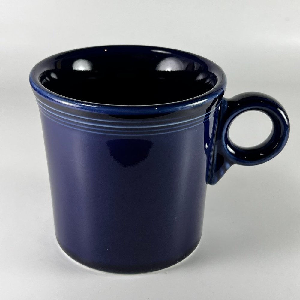 Fiesta Coffee Cup Mug O Ring Handle Dark Blue Ceramic HLC USA Replacement